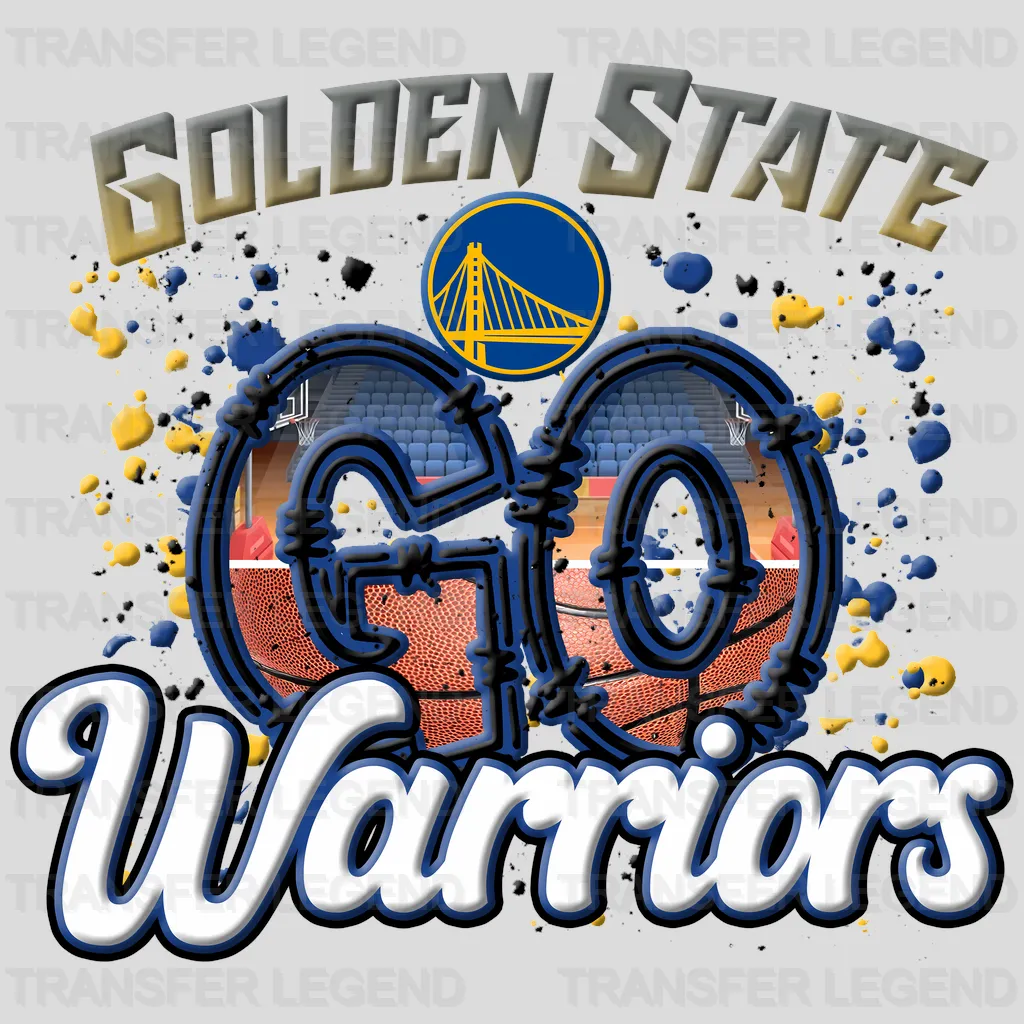 Golden State Warriors NBA Golden State Go Warriors DTF Iron On Transfer