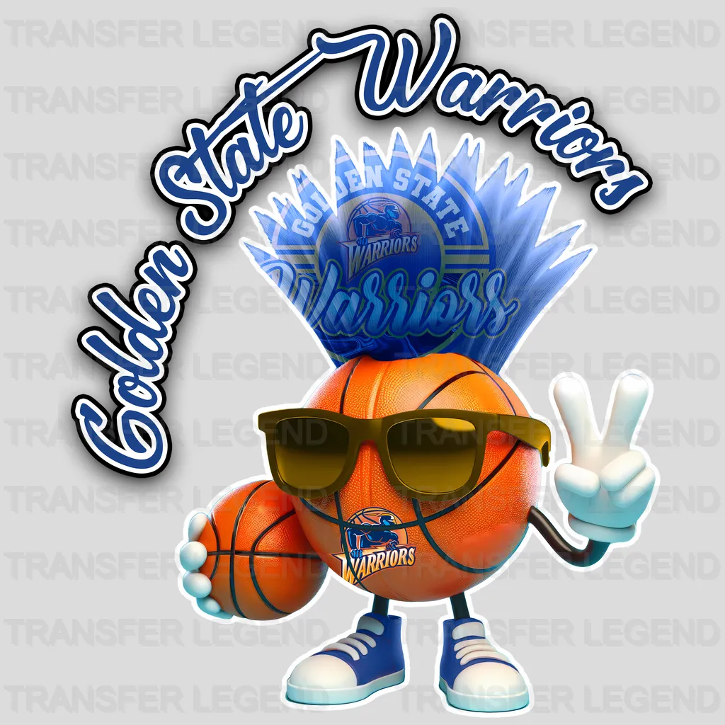 Golden State Warriors NBA Cool Cartoon Character - DTF Iron On Transfer