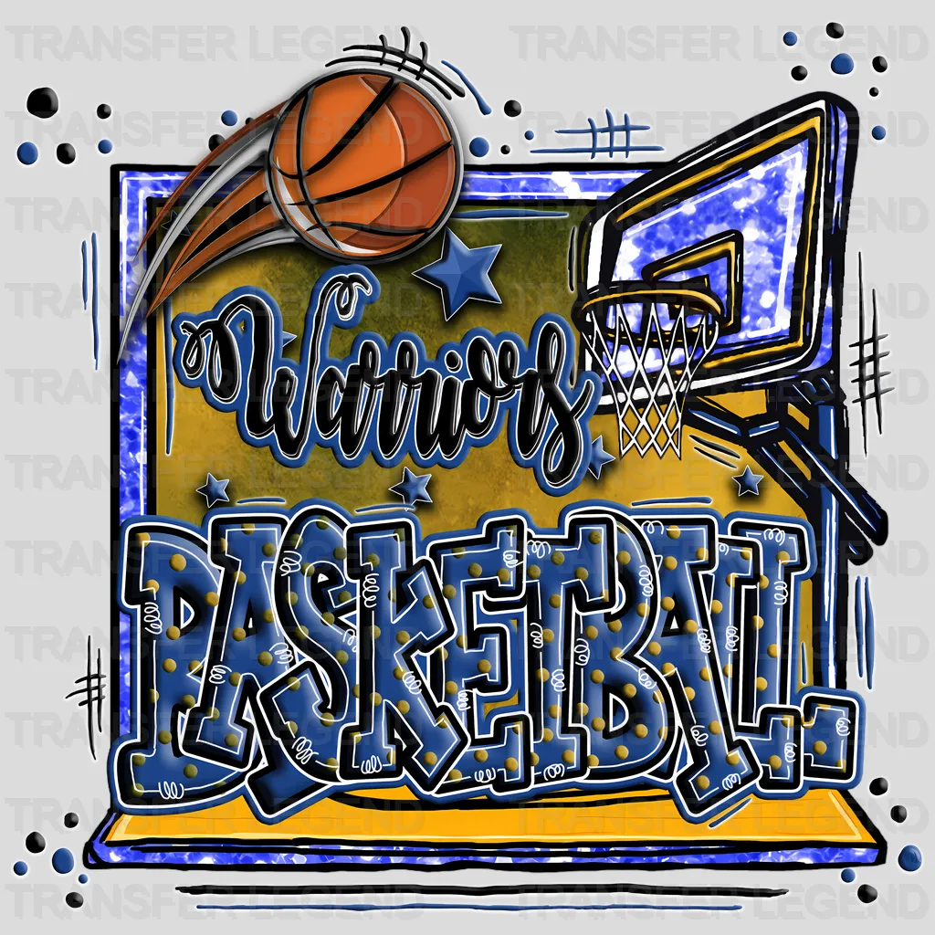 Golden State Warriors NBA Graffiti Art - DTF Iron On Transfer
