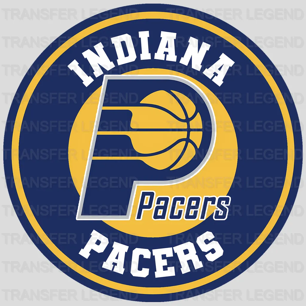 Indiana Pacers NBA Primary Logo Circle Badge - DTF Iron On Transfer