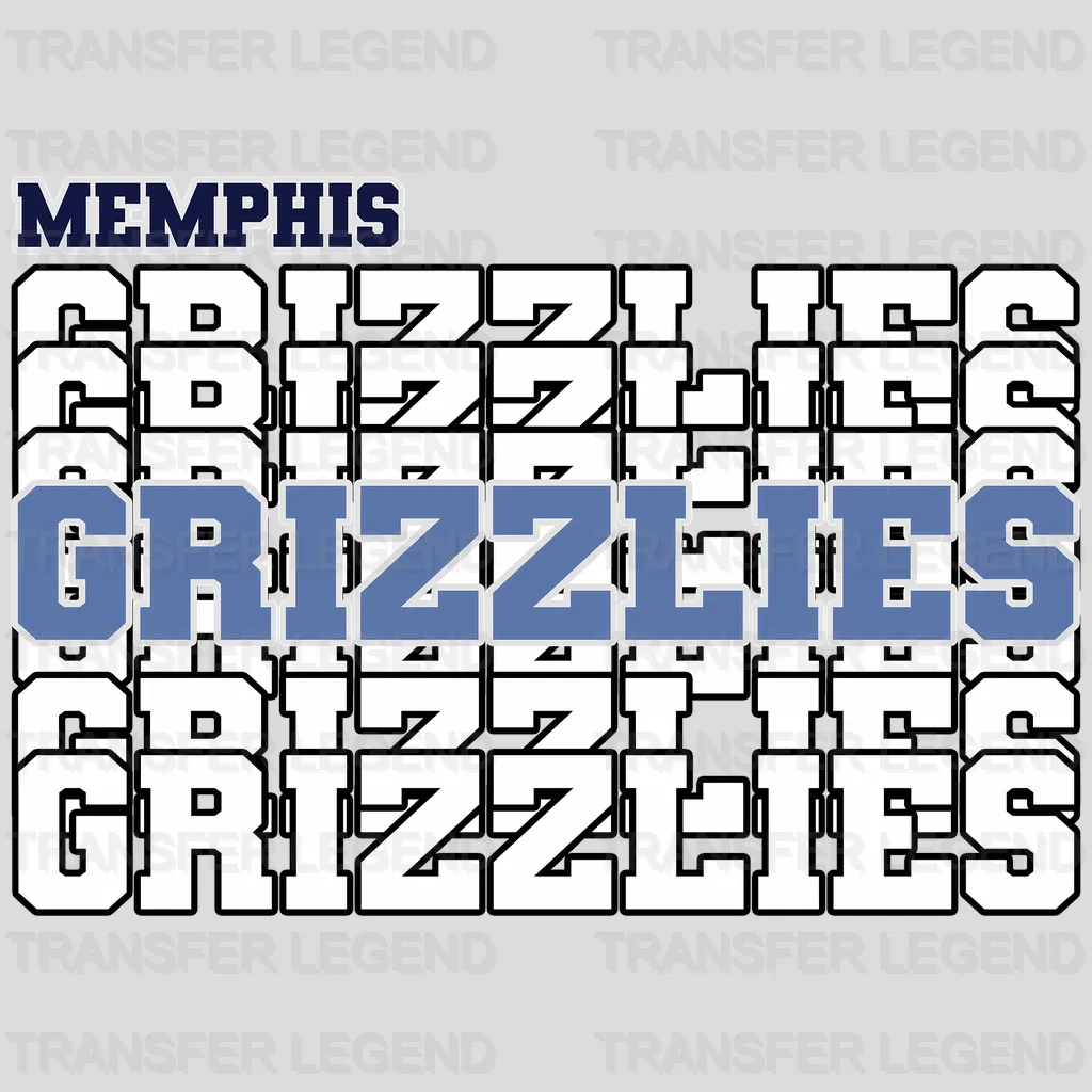 Memphis Grizzlies NBA Turkey And Jumpshots DTF Iron On Transfer