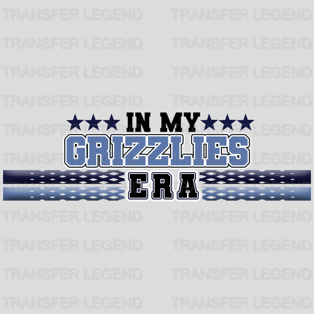 Memphis Grizzlies NBA In My Grizzlies Era DTF Iron On Transfer
