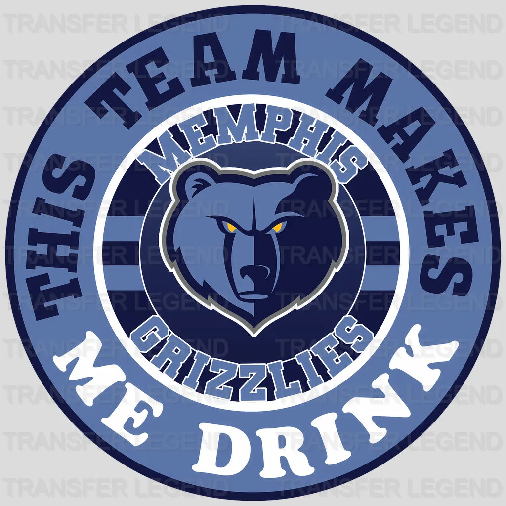 Memphis Grizzlies NBA Skeleton Playing Card Art - DTF Iron On Transfer