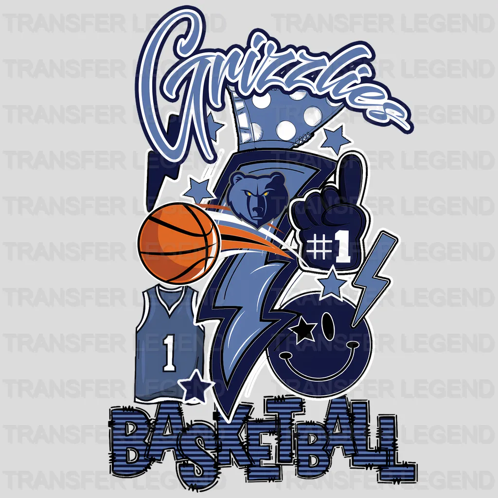 Memphis Grizzlies NBA Cartoon Player Graphic - DTF Iron On Transfer