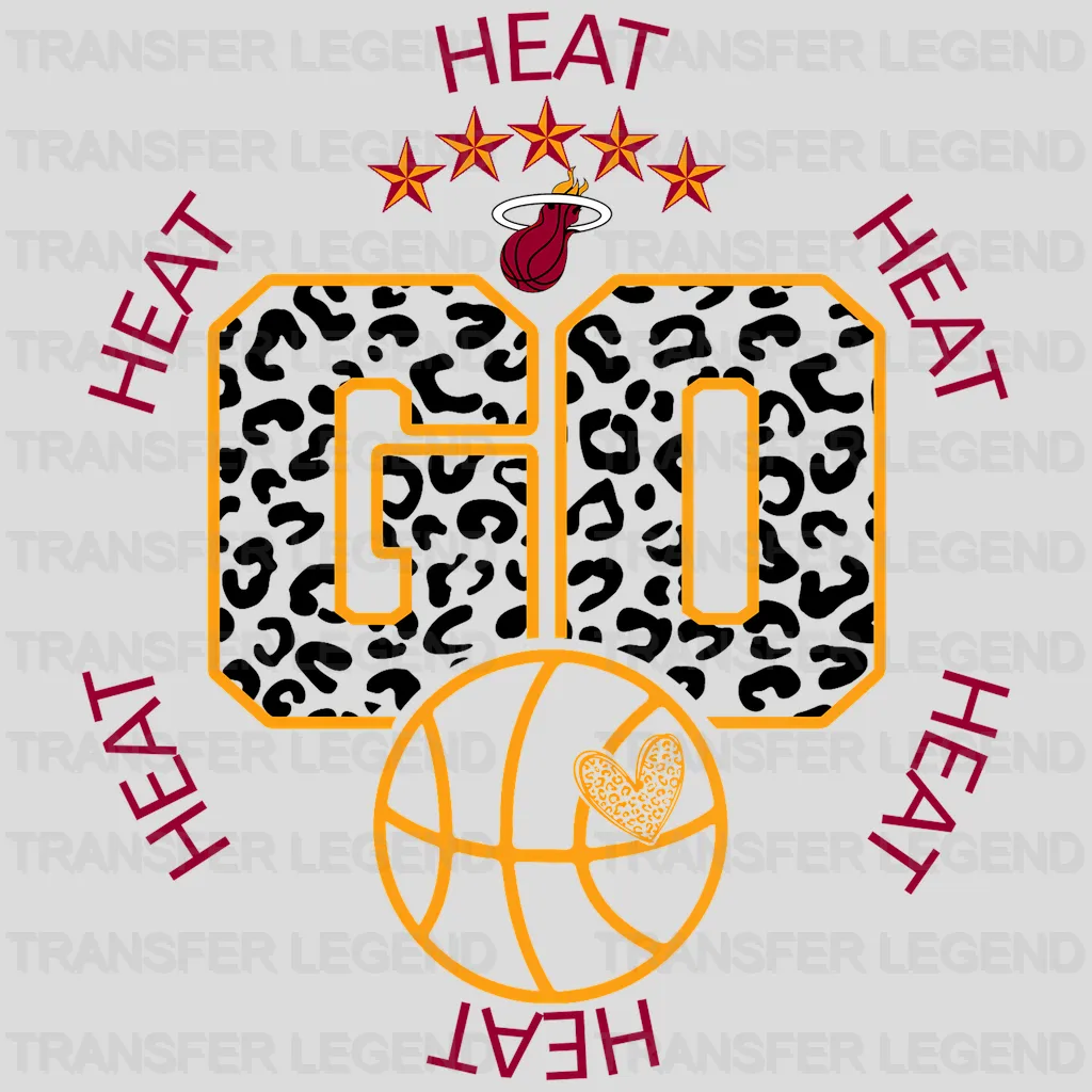 Miami Heat NBA Go DTF Iron On Transfer