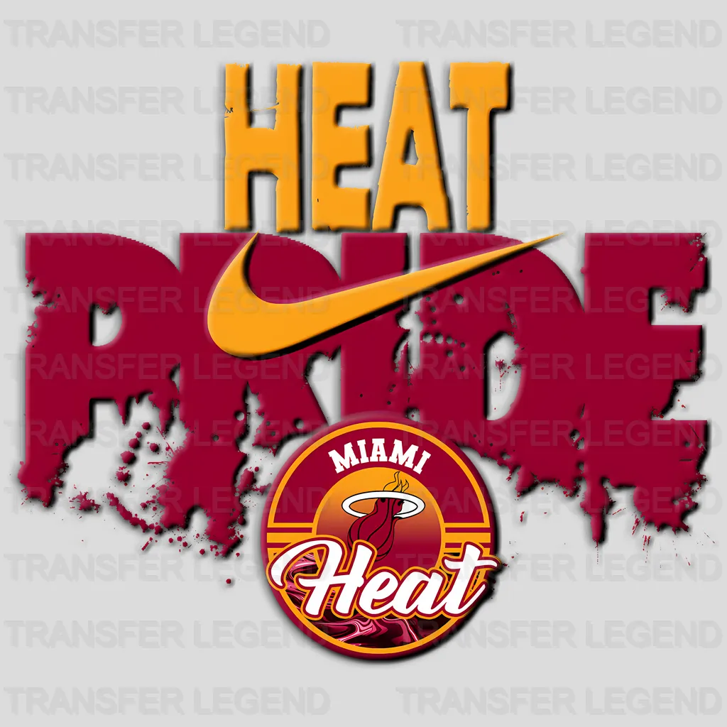 Miami Heat NBA Pride DTF Iron On Transfer
