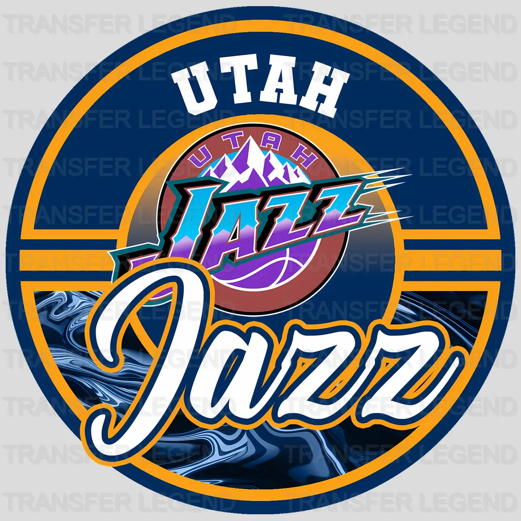 Utah Jazz NBA Cool Cartoon Character - DTF Iron On Transfer