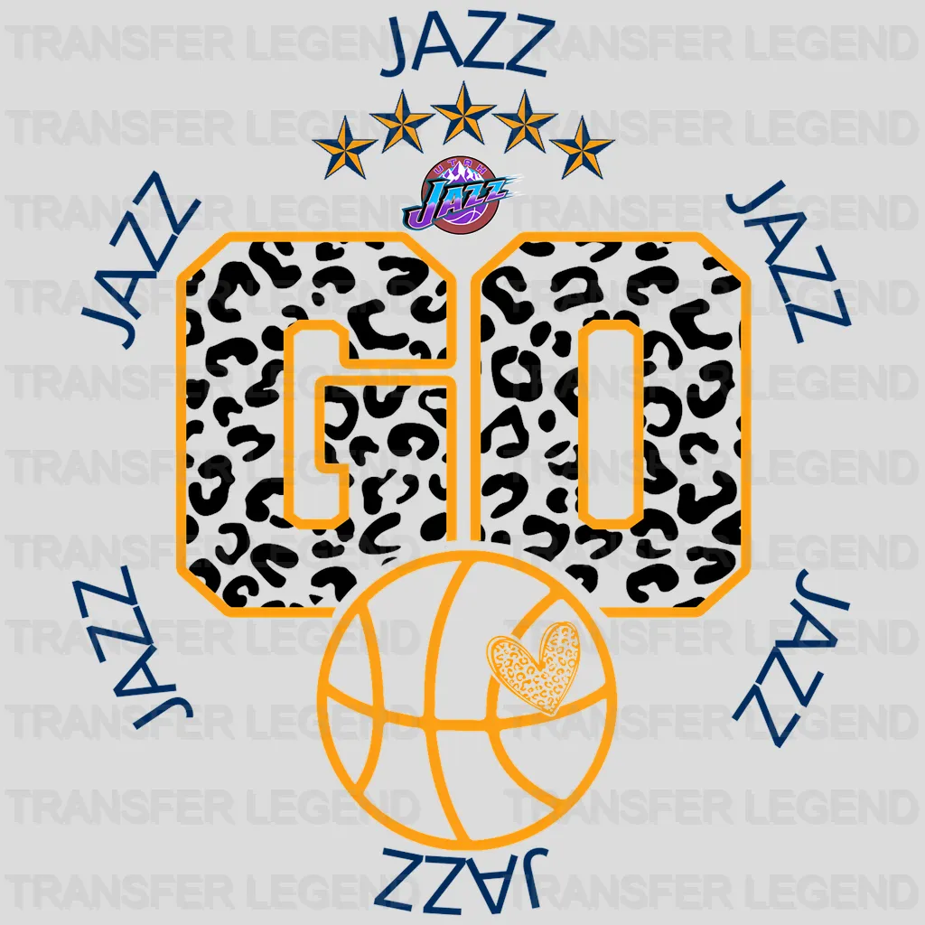 Utah Jazz NBA Go DTF Iron On Transfer