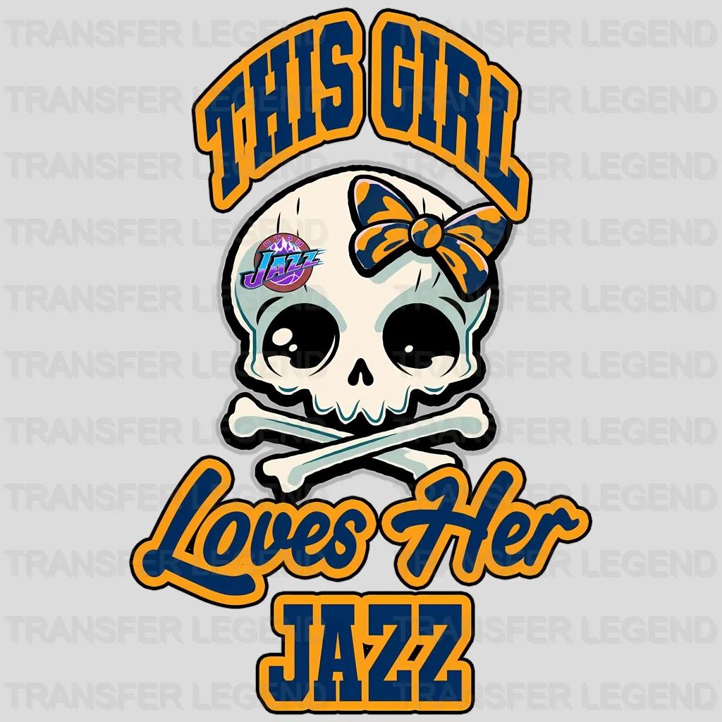 Utah Jazz NBA This Girl Loves Her Jazz DTF Iron On Transfer