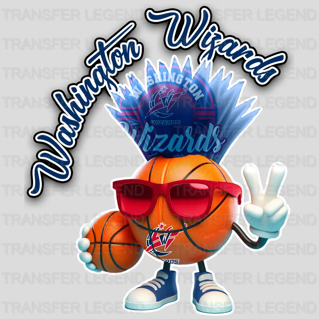 Washington Wizards NBA Orange Shape Logo Art - DTF Iron On Transfer