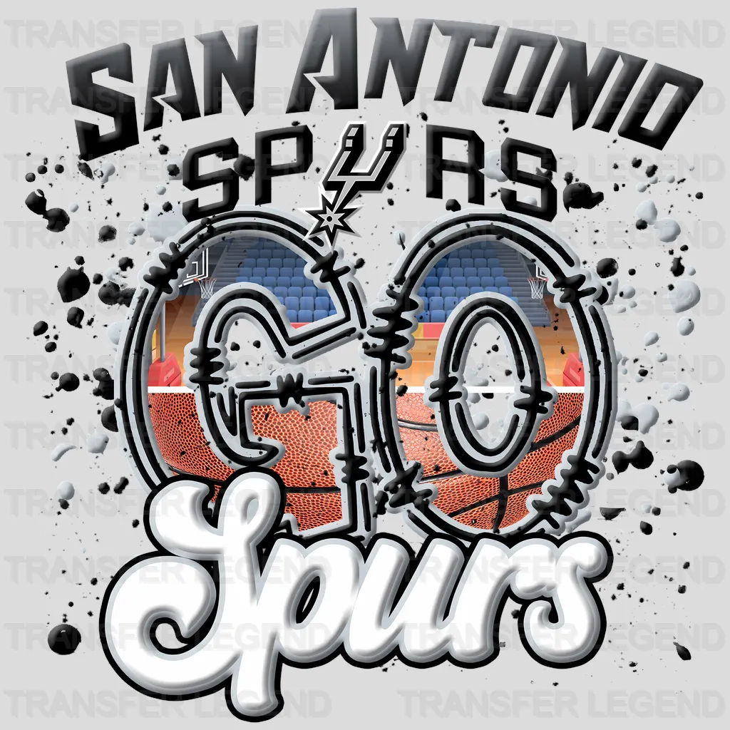 San Antonio Spurs NBA San Antonio Go Spurs DTF Iron On Transfer