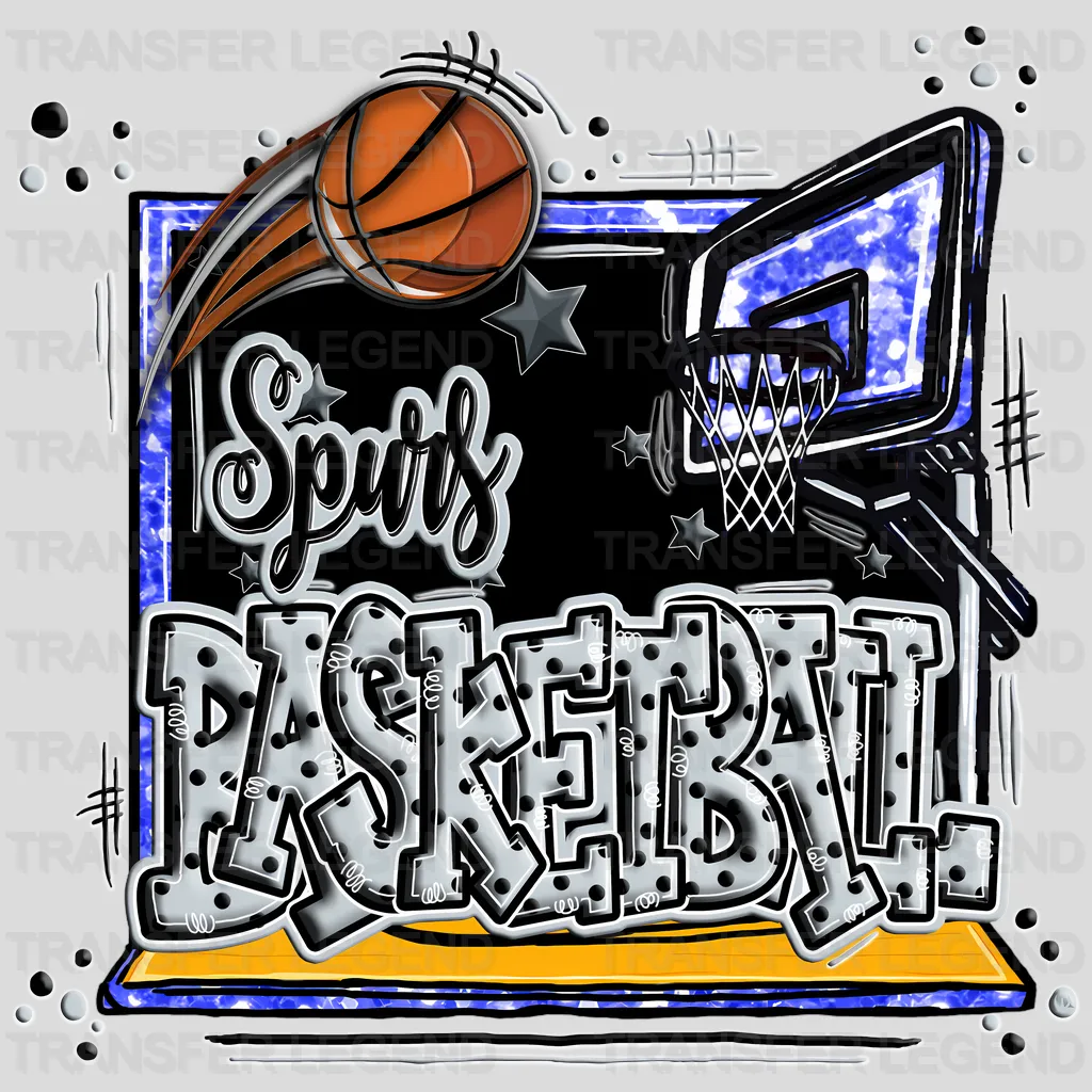 San Antonio Spurs NBA Graffiti Art - DTF Iron On Transfer