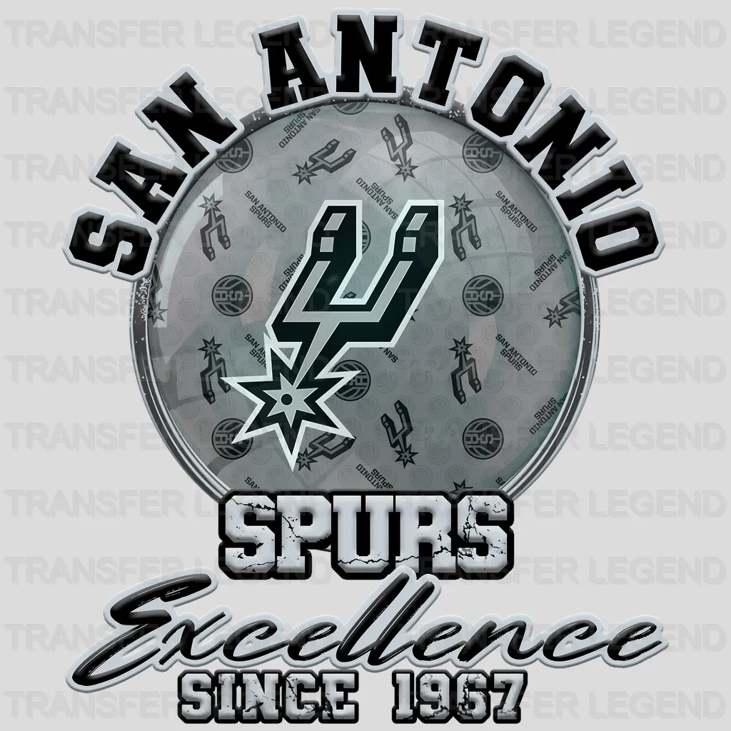 San Antonio Spurs NBA San Antonio Excellence Since 1973 DTF Iron On Transfer
