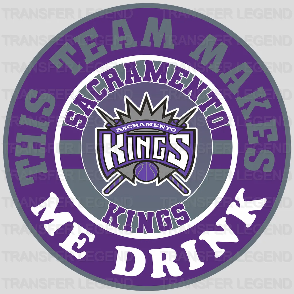 Sacramento Kings NBA Psychotic Kings Girl DTF Iron On Transfer