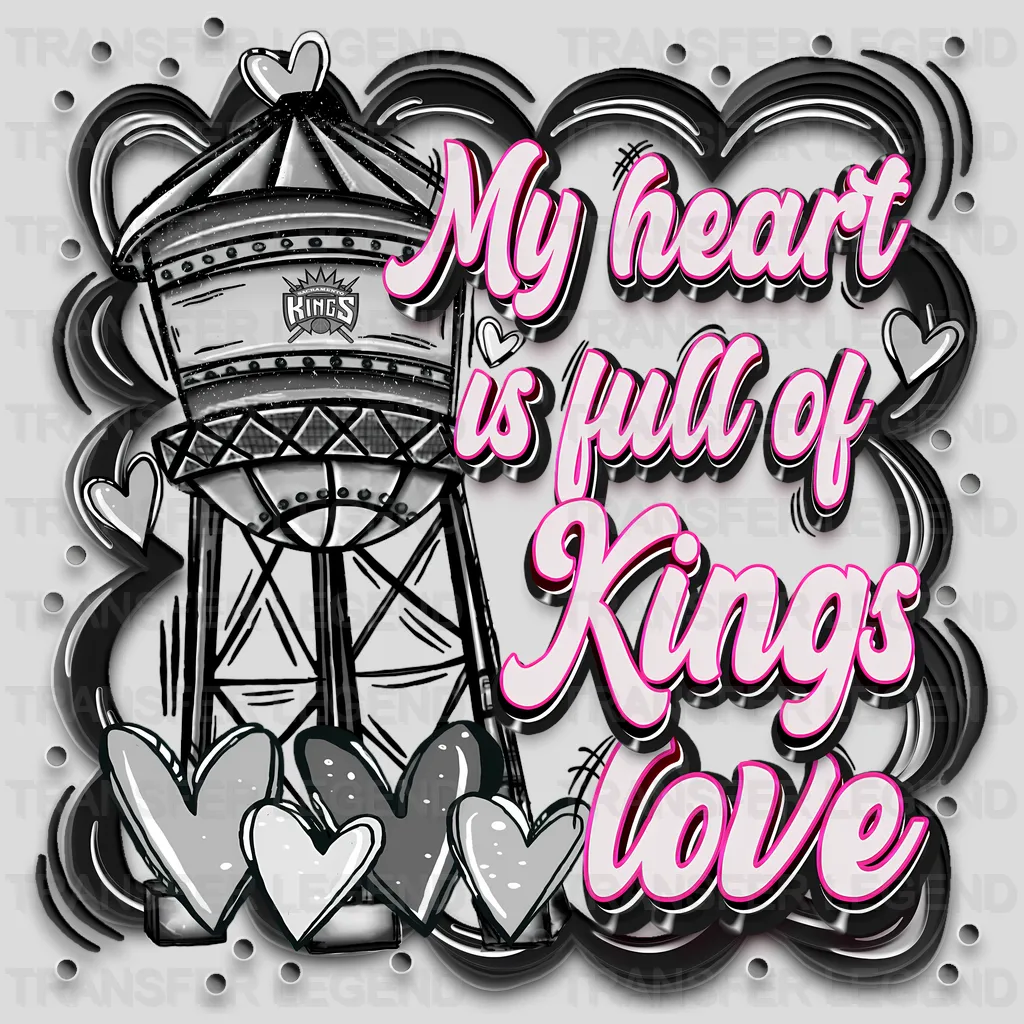 Sacramento Kings NBA Skull With Cap & Smoke Effect - DTF Iron On Transfer