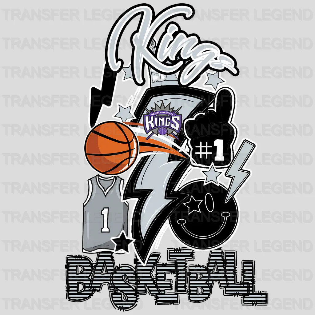 Sacramento Kings NBA Graffiti Art - DTF Iron On Transfer