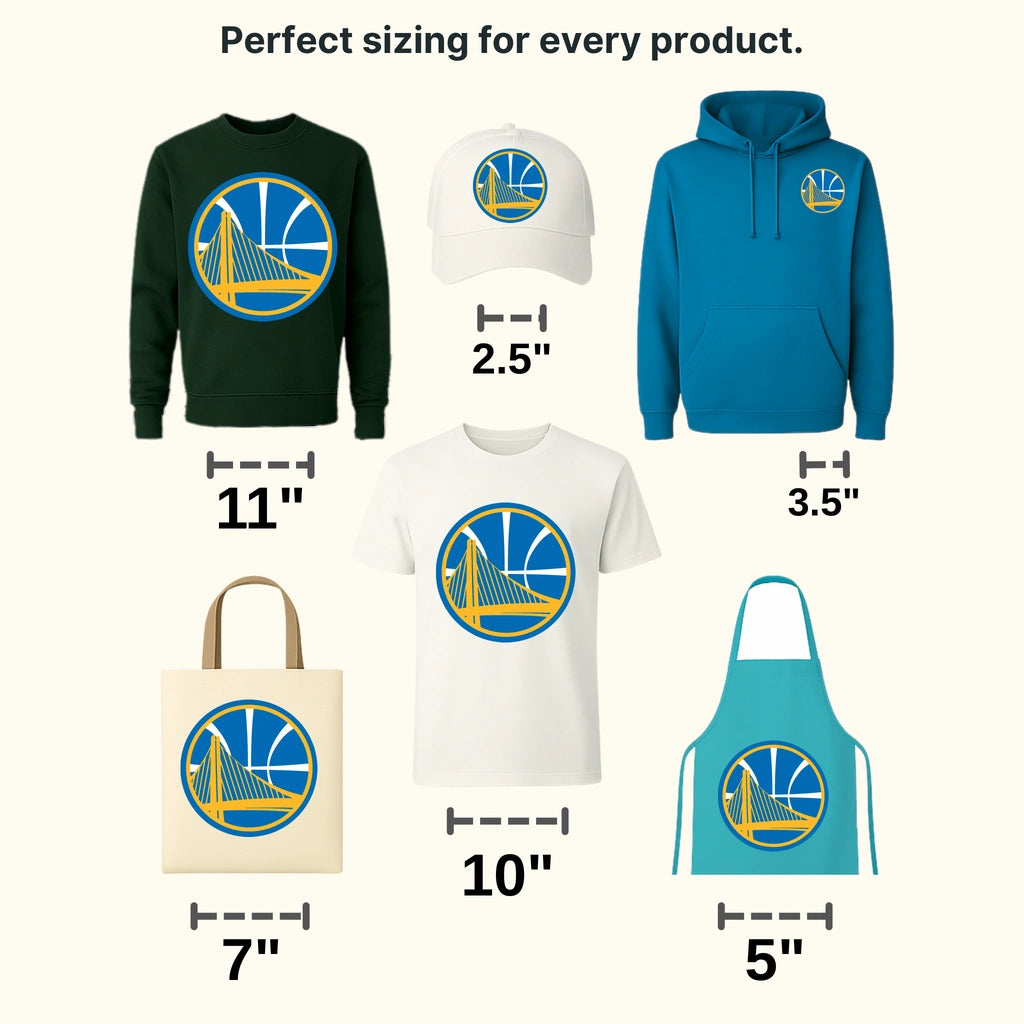 Golden State Warriors Minimal Bridge over Basketball NBA Design - DTF Heat Transfer
