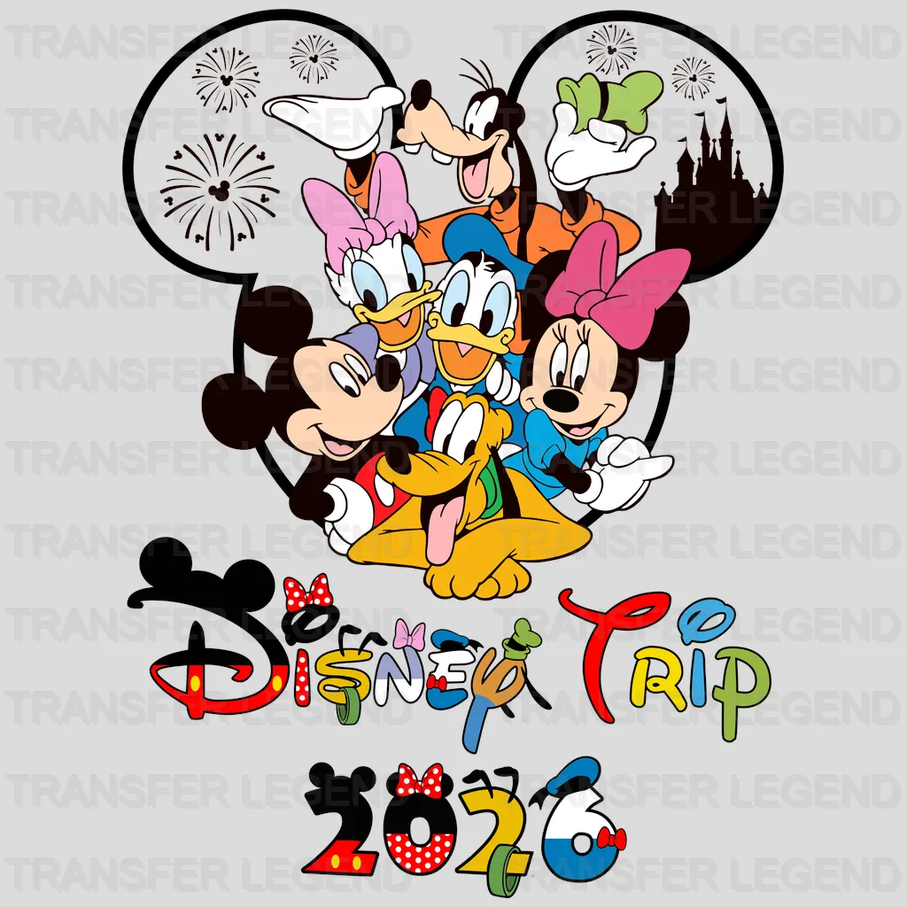 Ducks & Plutos 2026 Trip Cartoon Designs - DTF Heat Transfer