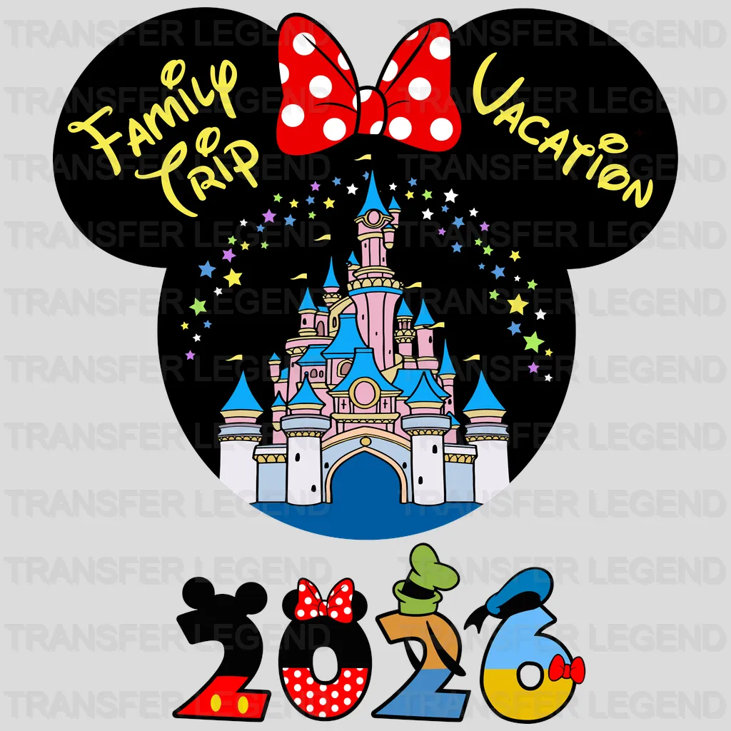 Wonderland By Night Mickey & Minnie Cartoon Designs - DTF Heat Transfer