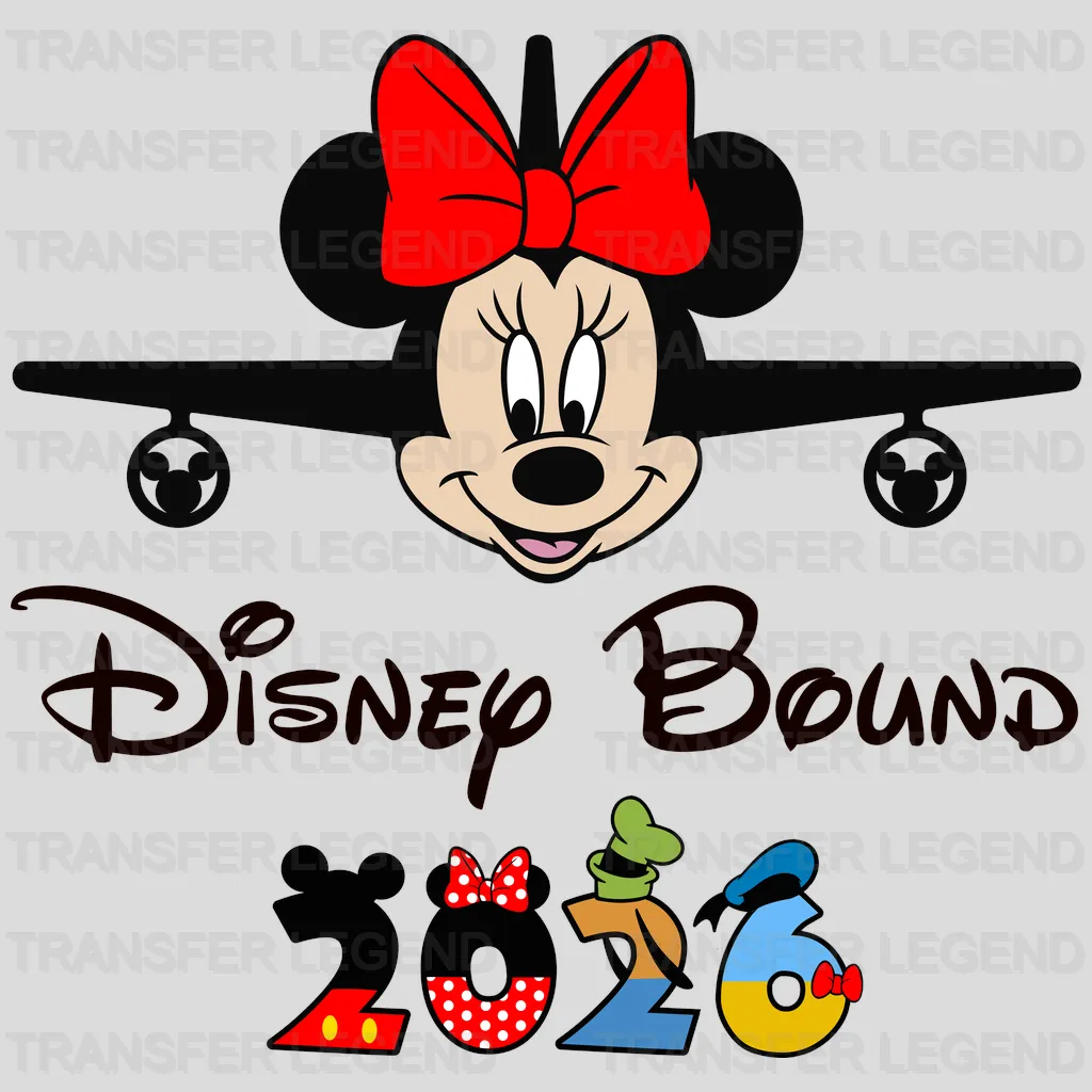Mickey & Minnie Bound 2026 Cartoon Designs - DTF Heat Transfer