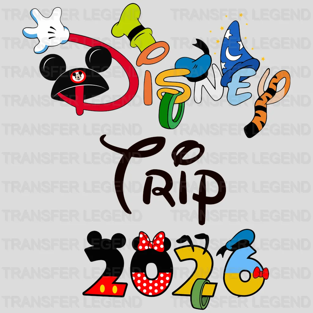 Love Mickey & Minnie Cartoon Designs - DTF Heat Transfer
