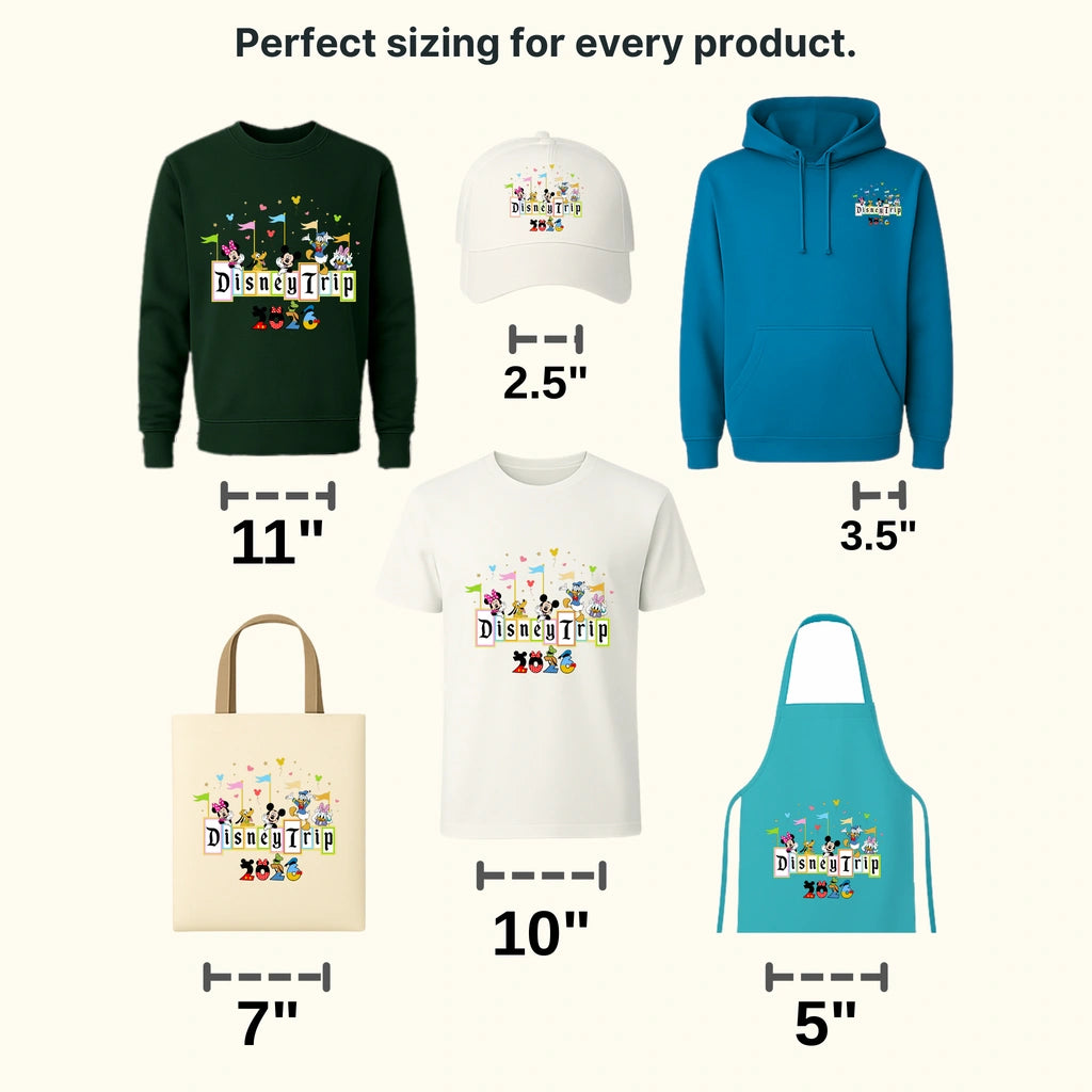 Family Show 2026 Cartoon Designs - DTF Heat Transfer