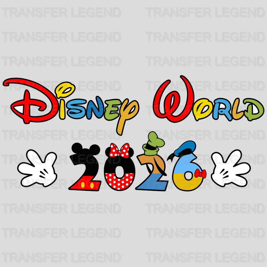 Family In Love 2026 Cartoon Designs - DTF Heat Transfer