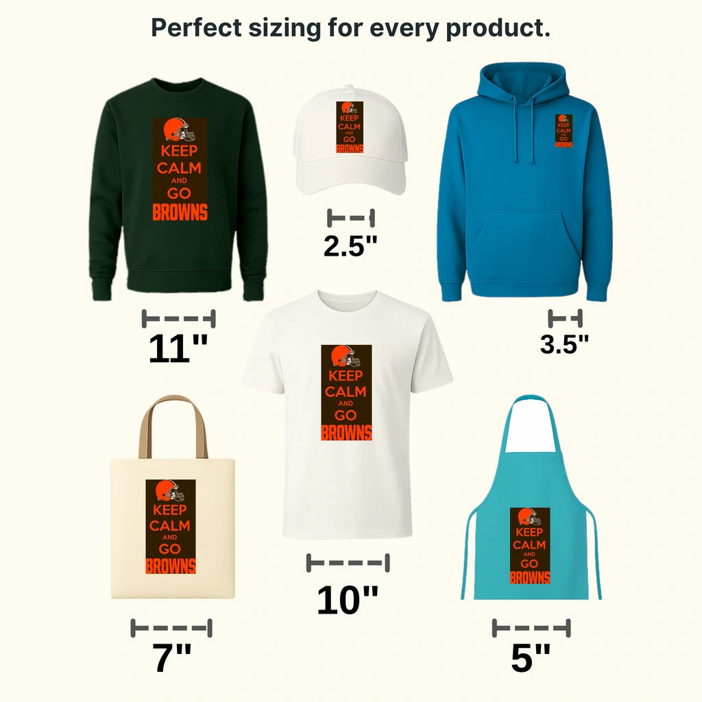 Cleveland Browns Lip‑Bite Graphic NFL Design - DTF Heat Transfer