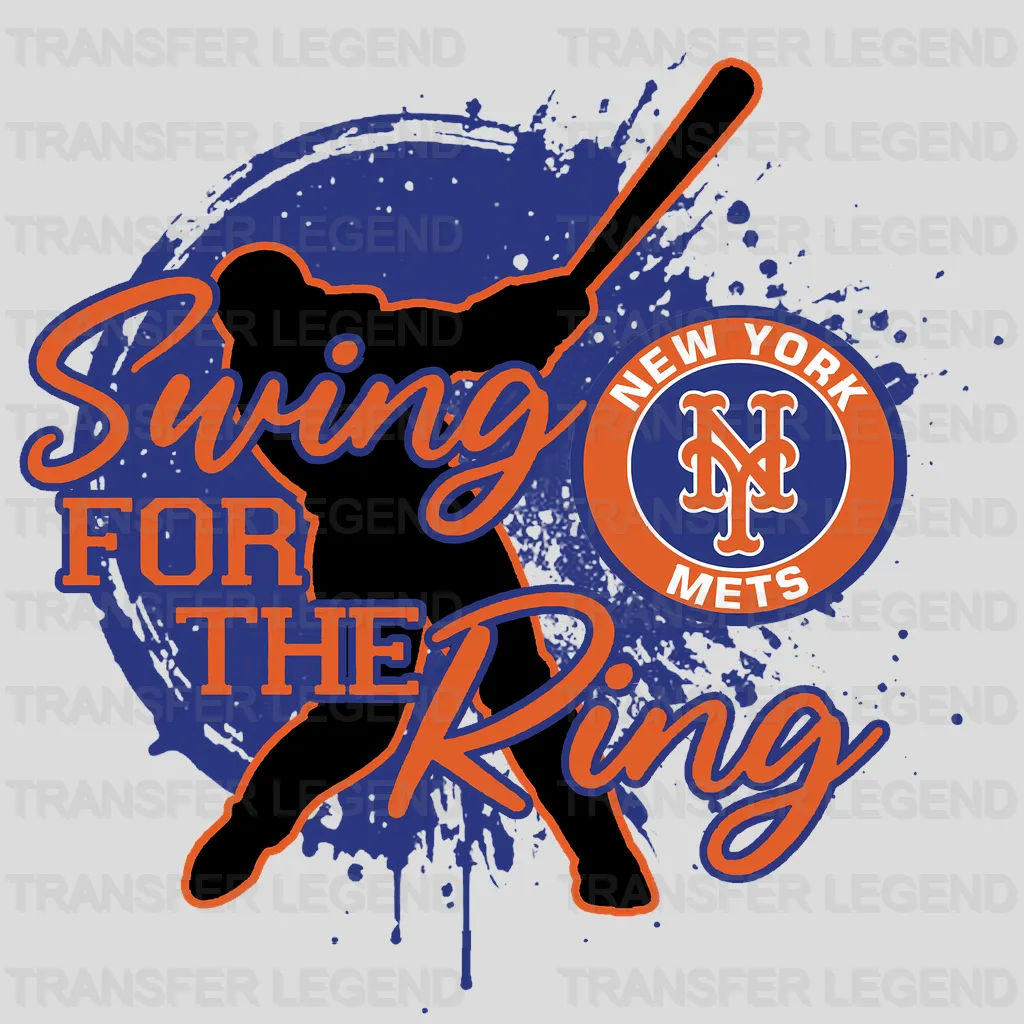 New York Mets MLB Classic Ny Interlocking Logo - DTF Iron On Transfer