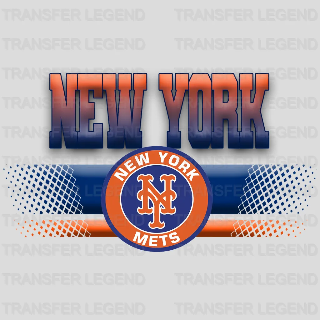 New York Mets MLB New York Non Toxic Fan DTF Iron On Transfer