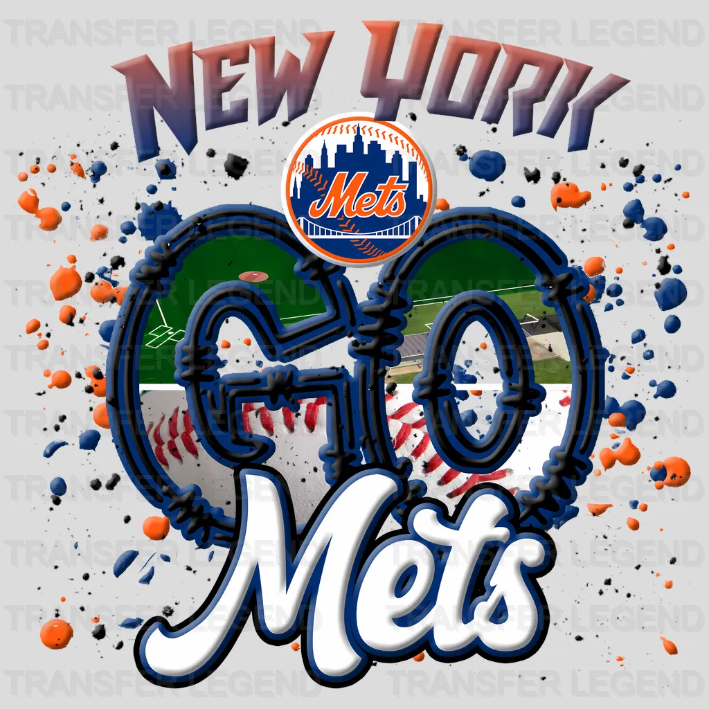 New York Mets MLB New York Loyal DTF Iron On Transfer