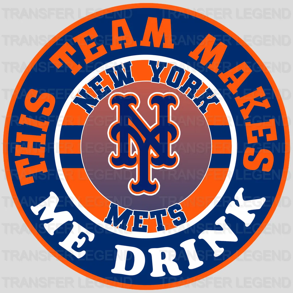 New York Mets MLB New York Psychotic Mets Girl DTF Iron On Transfer