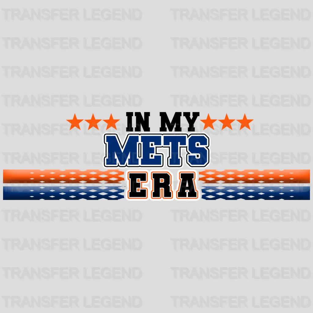 New York Mets MLB Heart Shape Road Graphic Art - DTF Iron On Transfer