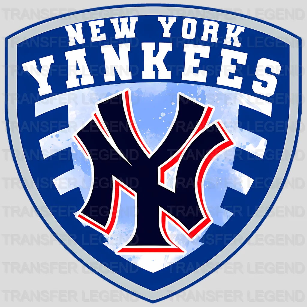 New York Yankees MLB Classic Shield Logo Badge - DTF Iron On Transfer