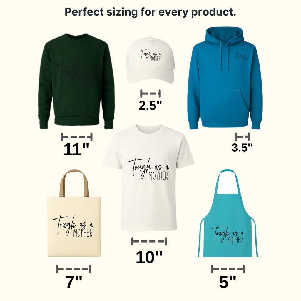 Tough As A Mother - Mother's Day - Strong Mama -  Design - DTF heat transfer - transferlegend
