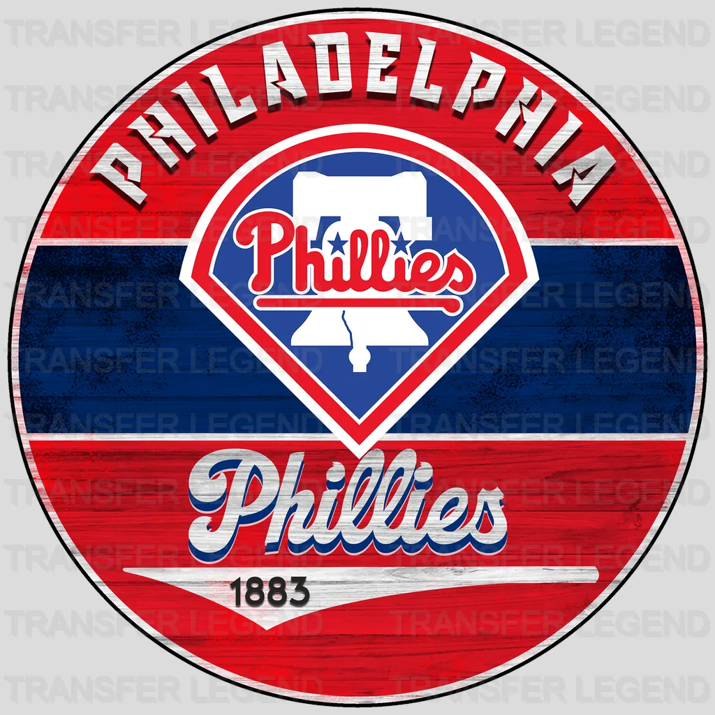 Philadelphia Phillies MLB Est 1883 DTF Iron On Transfer