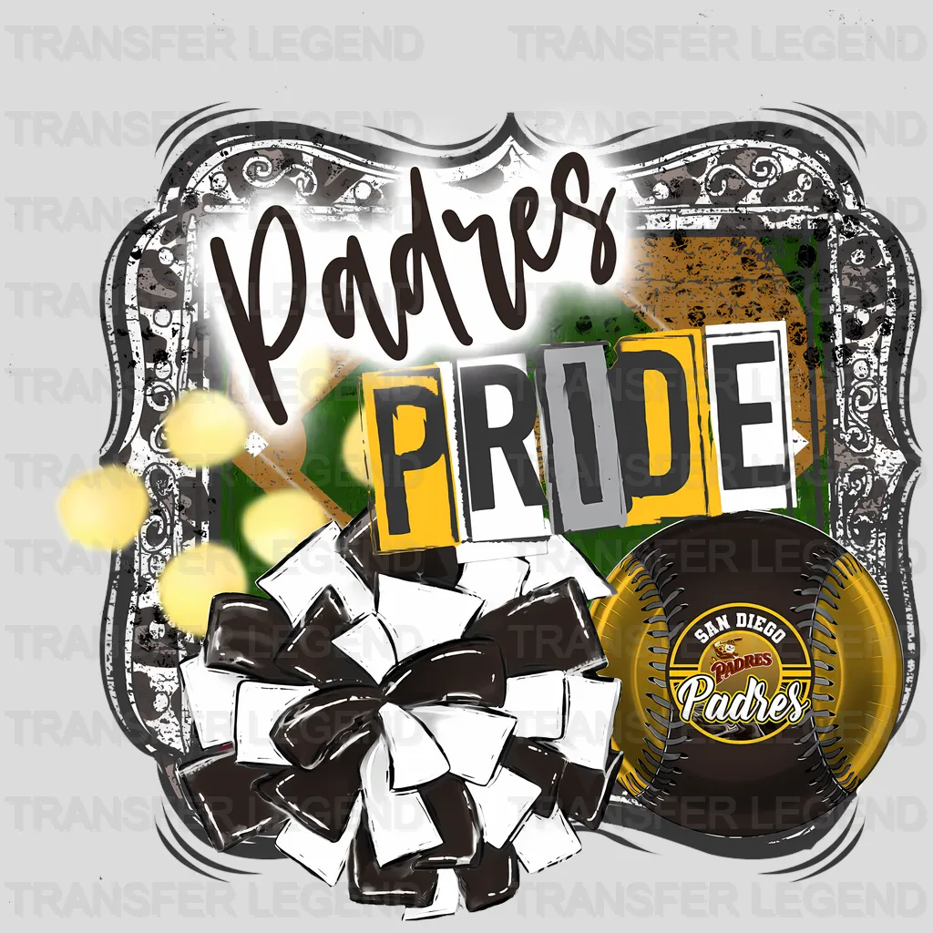 San Diego Padres MLB Pride DTF Iron On Transfer