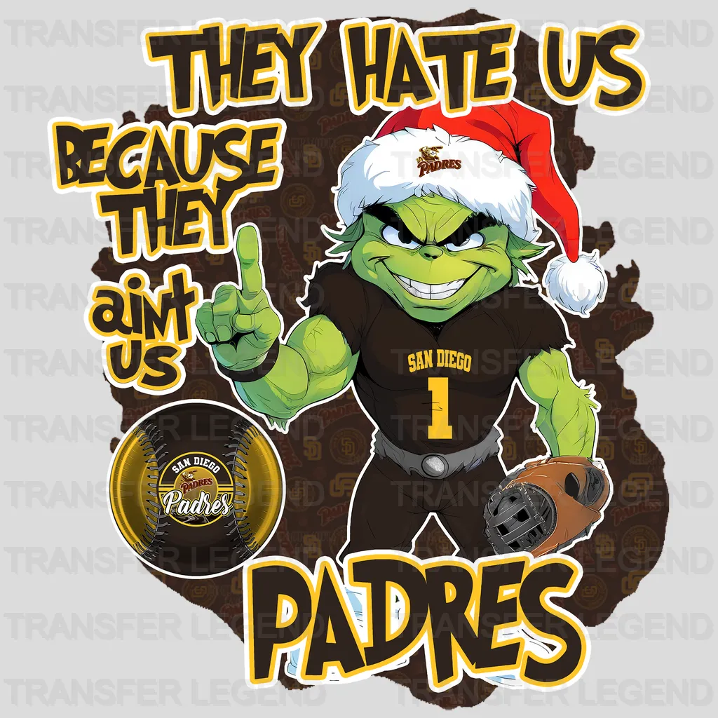 San Diego Padres MLB San Diego They Hate Us DTF Iron On Transfer