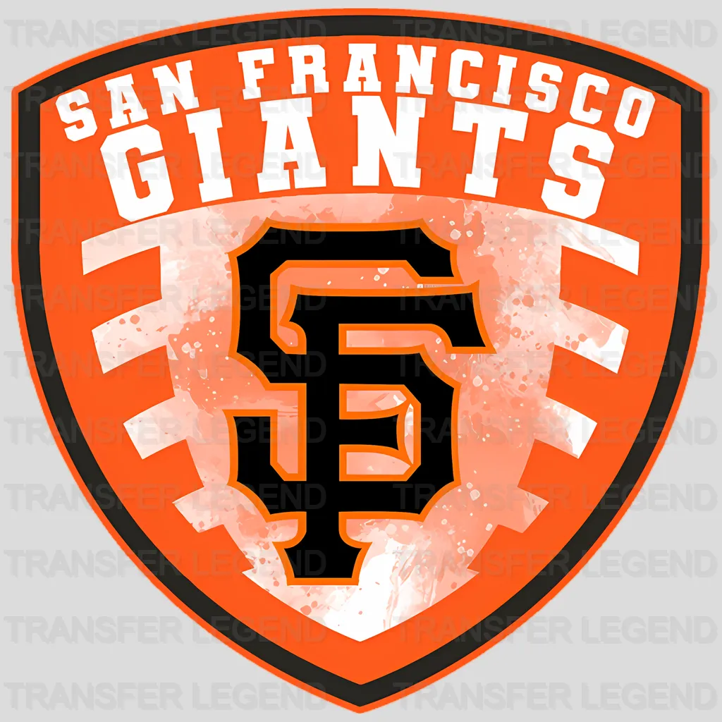 San Francisco Giants MLB Vertical Bookmark Style Strip Logo - DTF Iron On Transfer