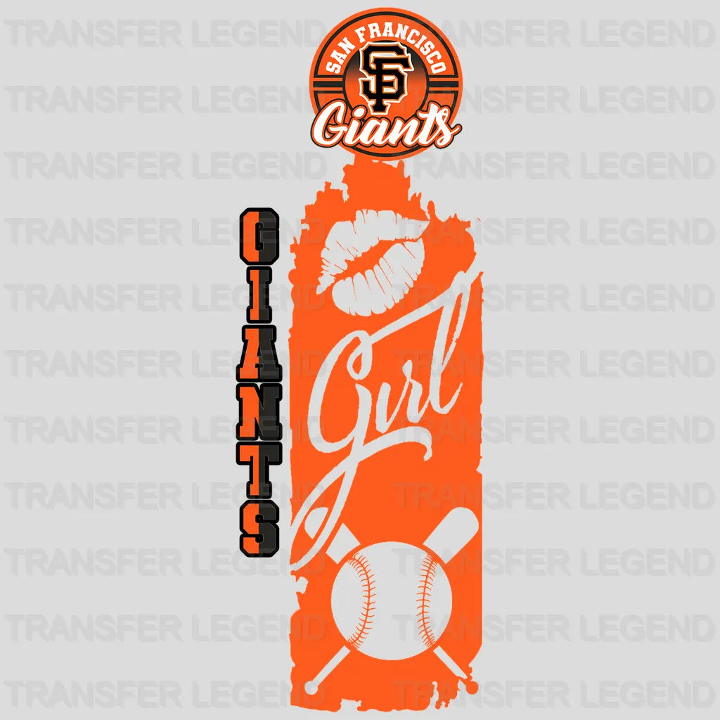 San Francisco Giants MLB Circle Logo With Stitch - DTF Iron On Transfer
