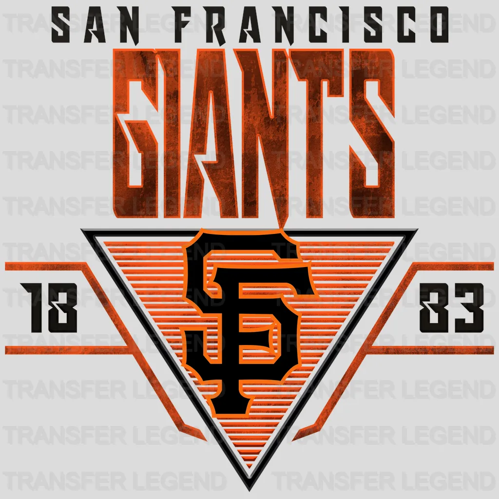 San Francisco Giants MLB Cute Care Bear Mascot With Bow - DTF Iron On Transfer