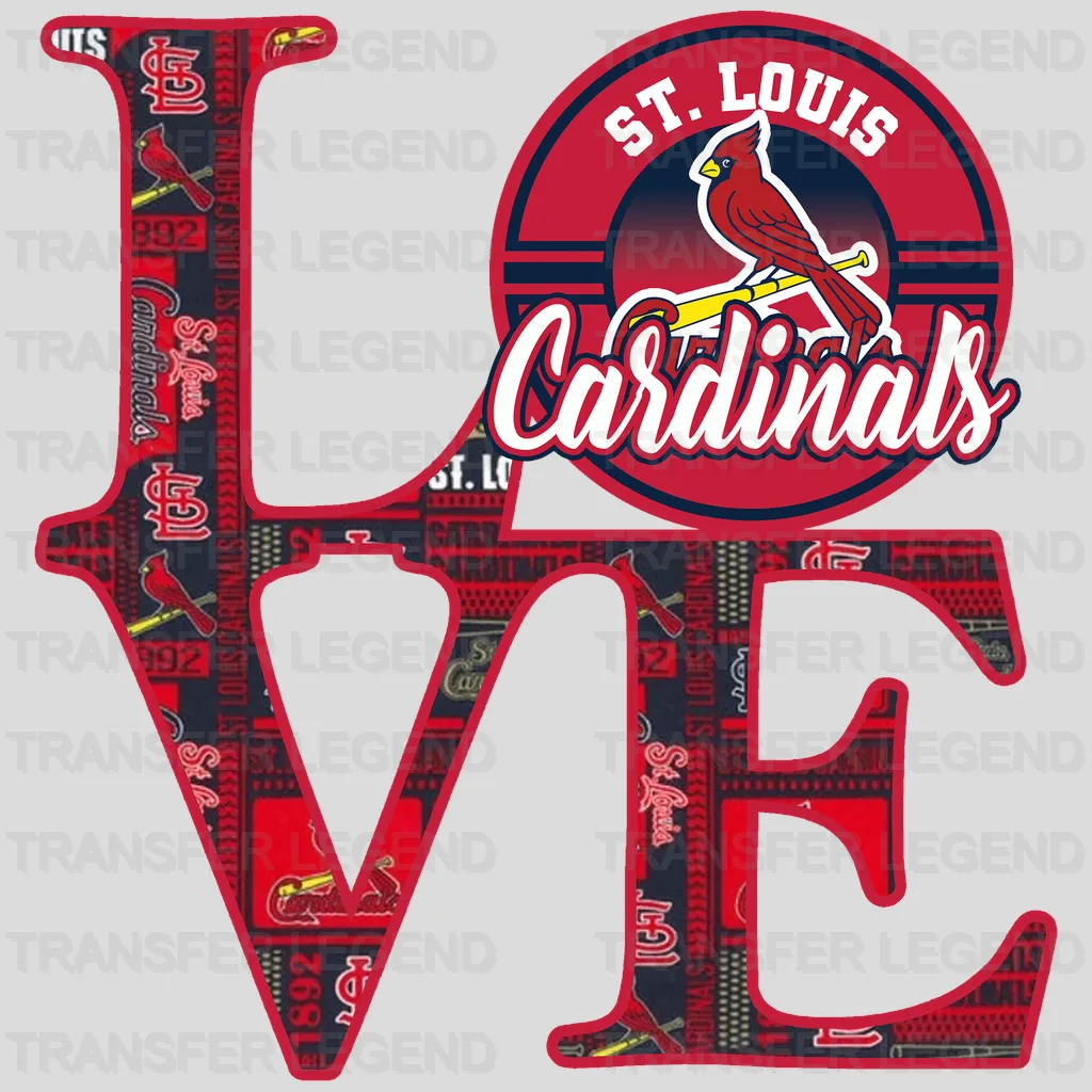 St Louis Cardinals MLB St Louis Love DTF Iron On Transfer