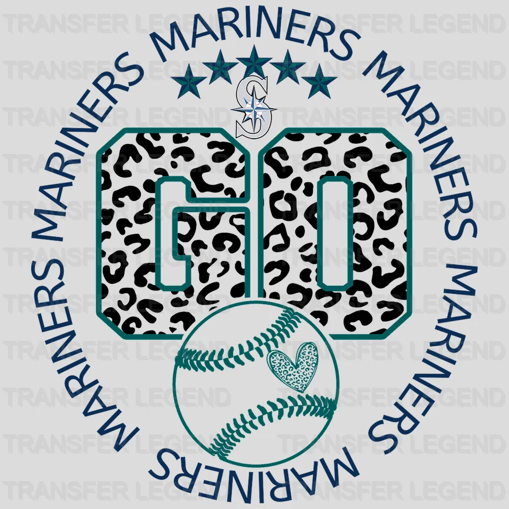 Seattle Mariners MLB Go DTF Iron On Transfer
