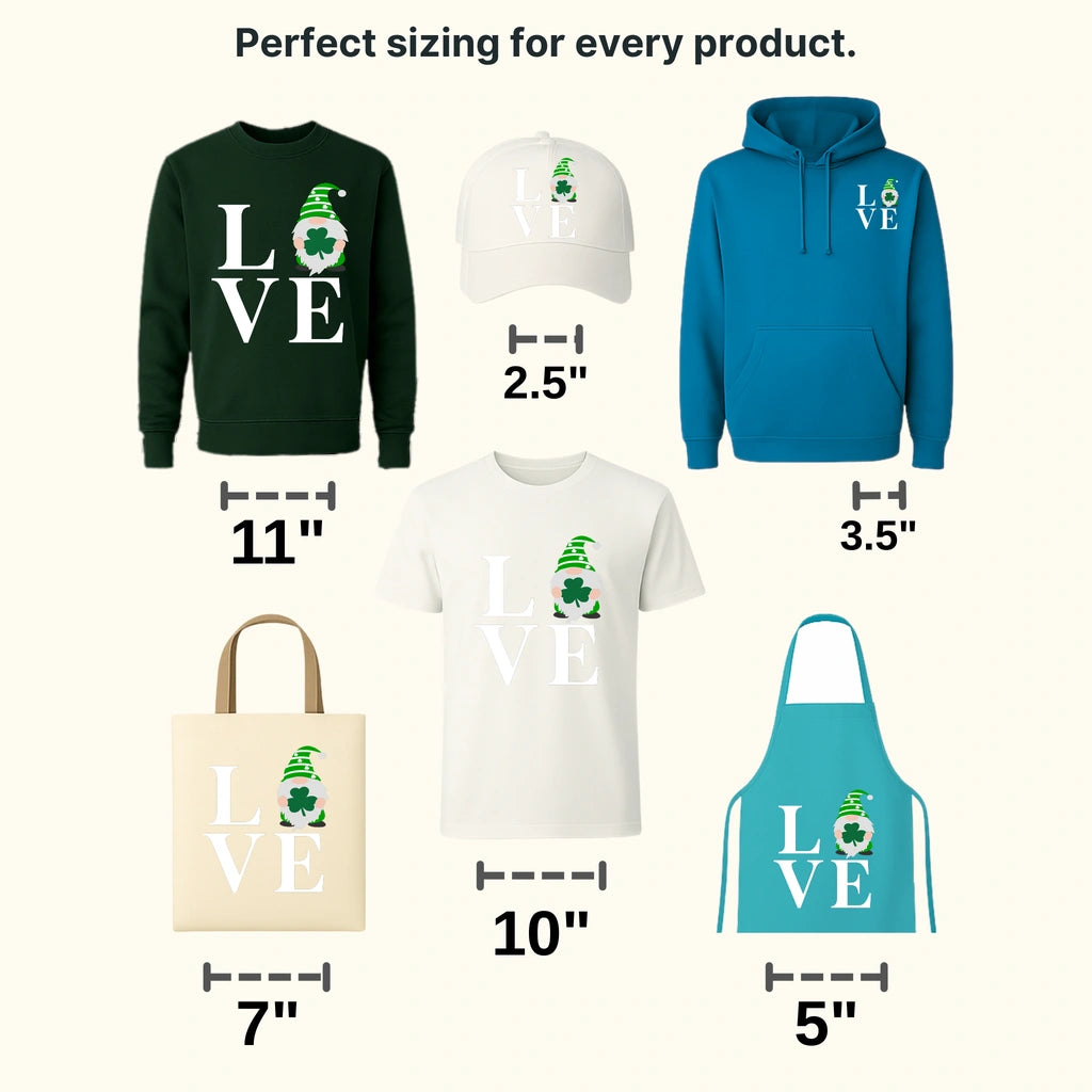 LOVE St. Patrick's Day Design - DTF heat transfer - transferlegend