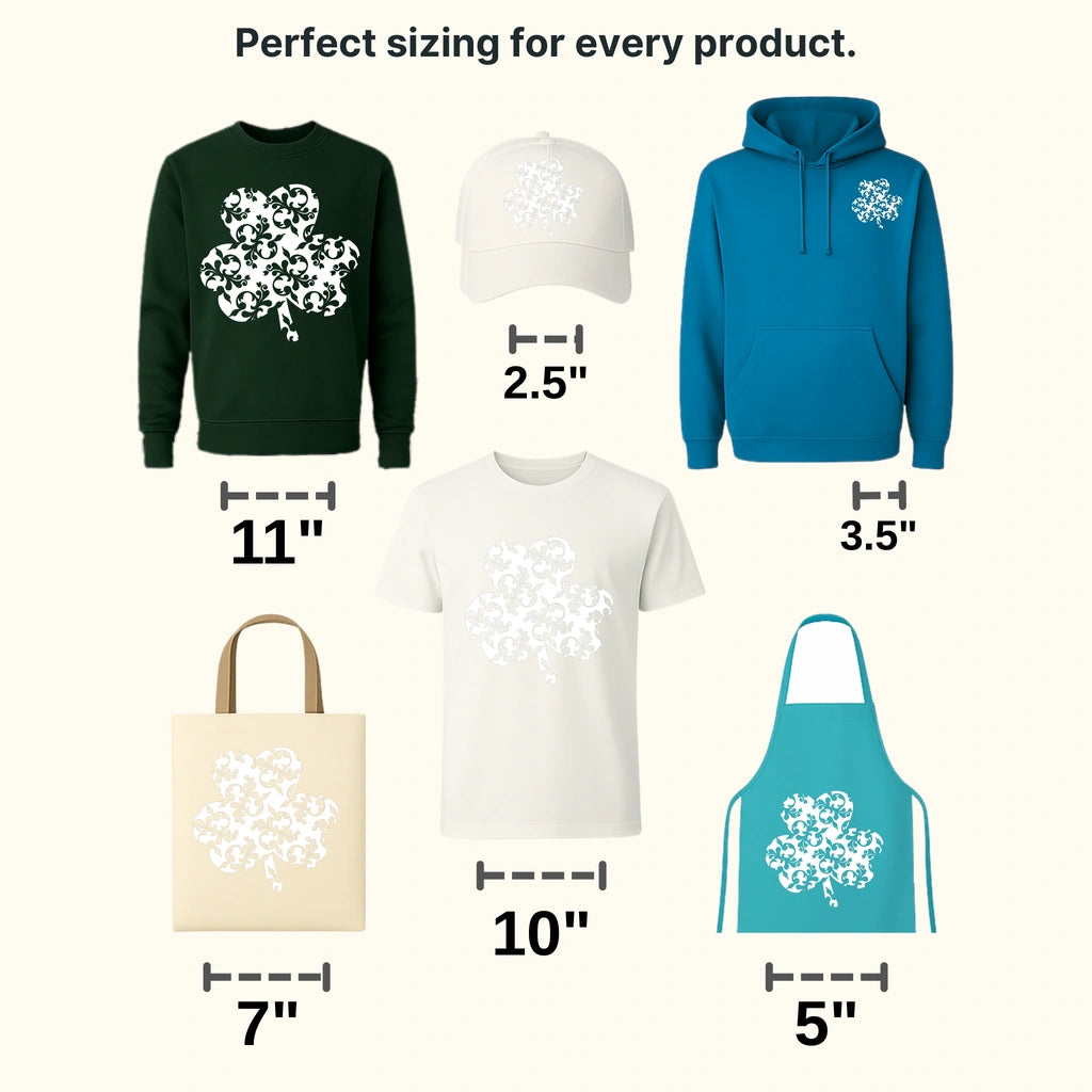 Clover St. Patrick's Day Design - DTF heat transfer - transferlegend