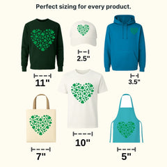 Heart St. Patrick's Day Design - DTF heat transfer - transferlegend