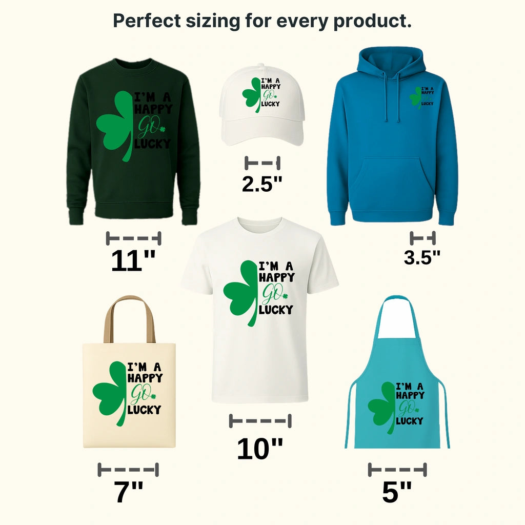 I'm A Happy Go Lucky St. Patrick's Day Design - DTF heat transfer - transferlegend