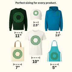 Clover Circle St. Patrick's Day Design - DTF heat transfer - transferlegend