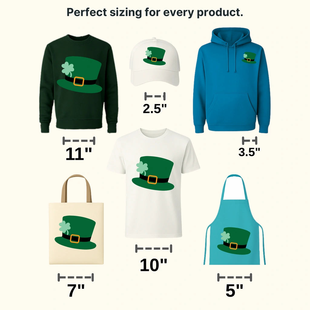 Hat St. Patrick's Day Design - DTF heat transfer - transferlegend