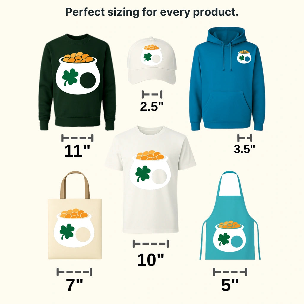 Pot Of Gold St. Patrick's Day Design - DTF heat transfer - transferlegend